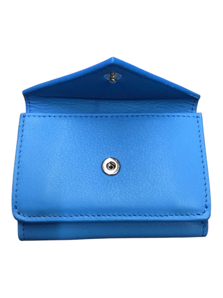 BALENCIAGA Papier Blue Wallet