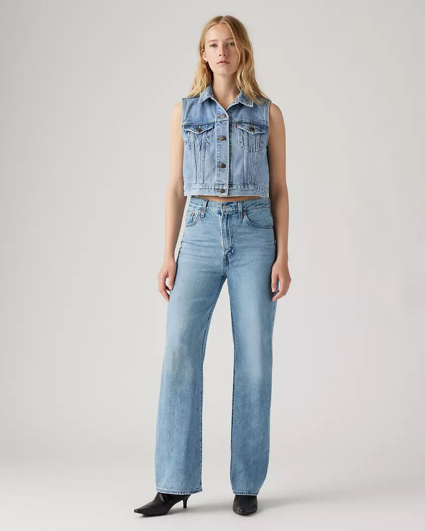 NWT Levi’s Women Ribcage Blue Wide Leg Jeans Size 28