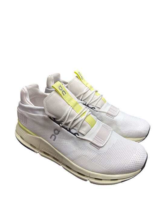 NWOB On Cloud Mns 10.5 Cloudnova Sneaker Undyed-White Seedling Green 26.98226