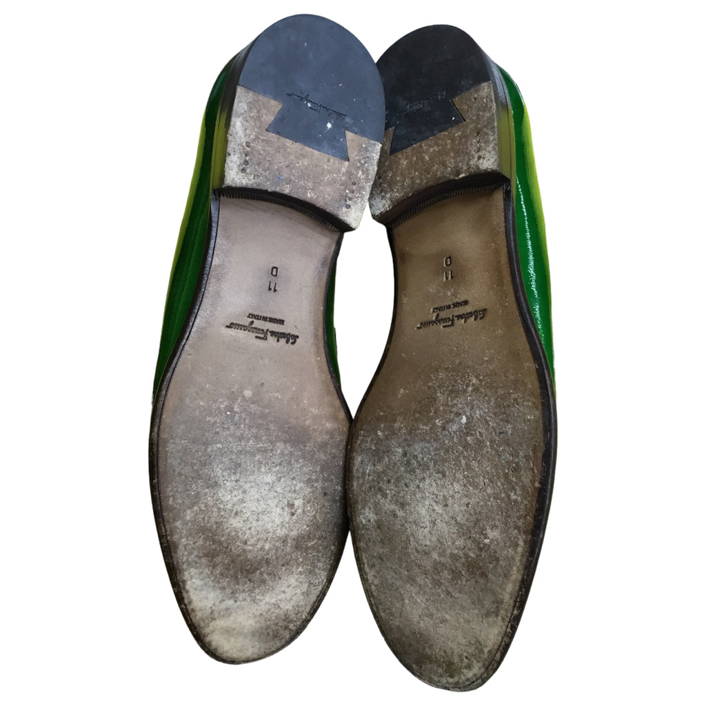 SALVATORE FERRAGAMO 11 Green Dress Shoes
