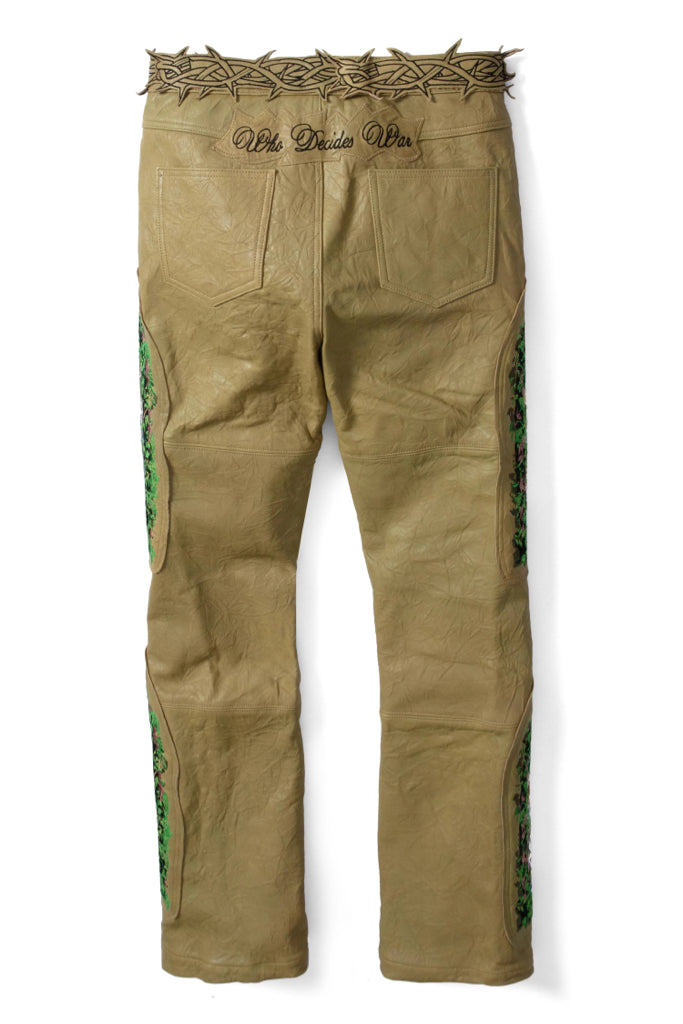 WHO DECIDES WAR Size 32 = MED Olive Jeans