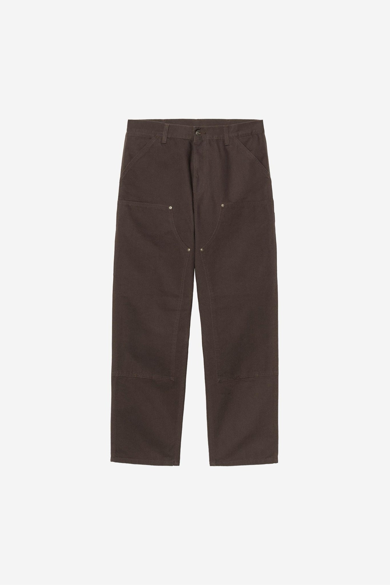 NWT Carhartt WIP Double Knee Pant Brown Tobacco Dearborn Canvas Jeans Mns 32 x 32