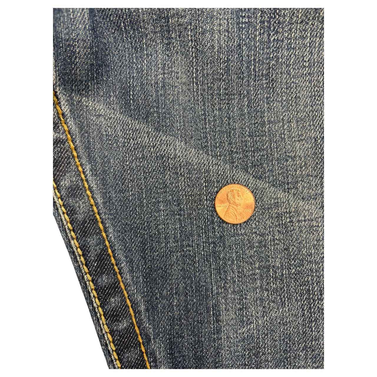 Vintage Monarch Made In USA Straight Leg Medium Wash W/ Embroidery Pocket 42W