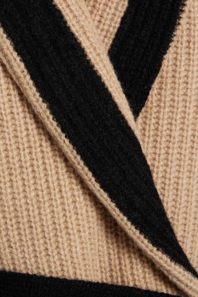 NWT SER.O.YA Quin Two-Tone Wool Cardigan Wms Sz M