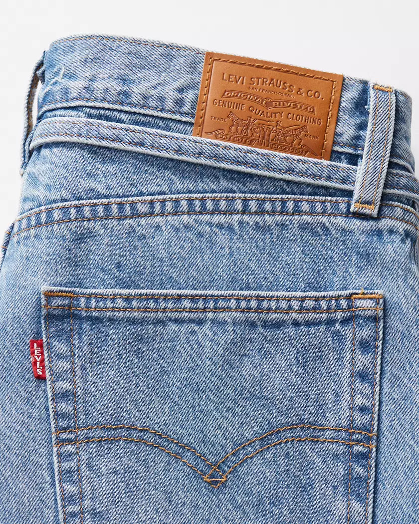NWT Levi's Premium Xl Baggy Straight Wmns Jean Sz 28 x 31 Thanks Friend Mid Wash