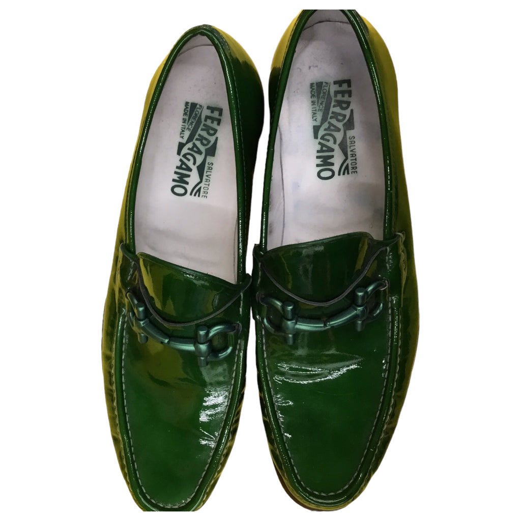 SALVATORE FERRAGAMO 11 Green Dress Shoes