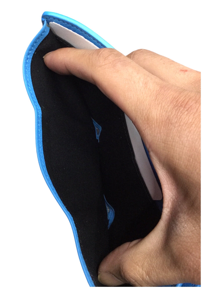 BALENCIAGA Papier Blue Wallet