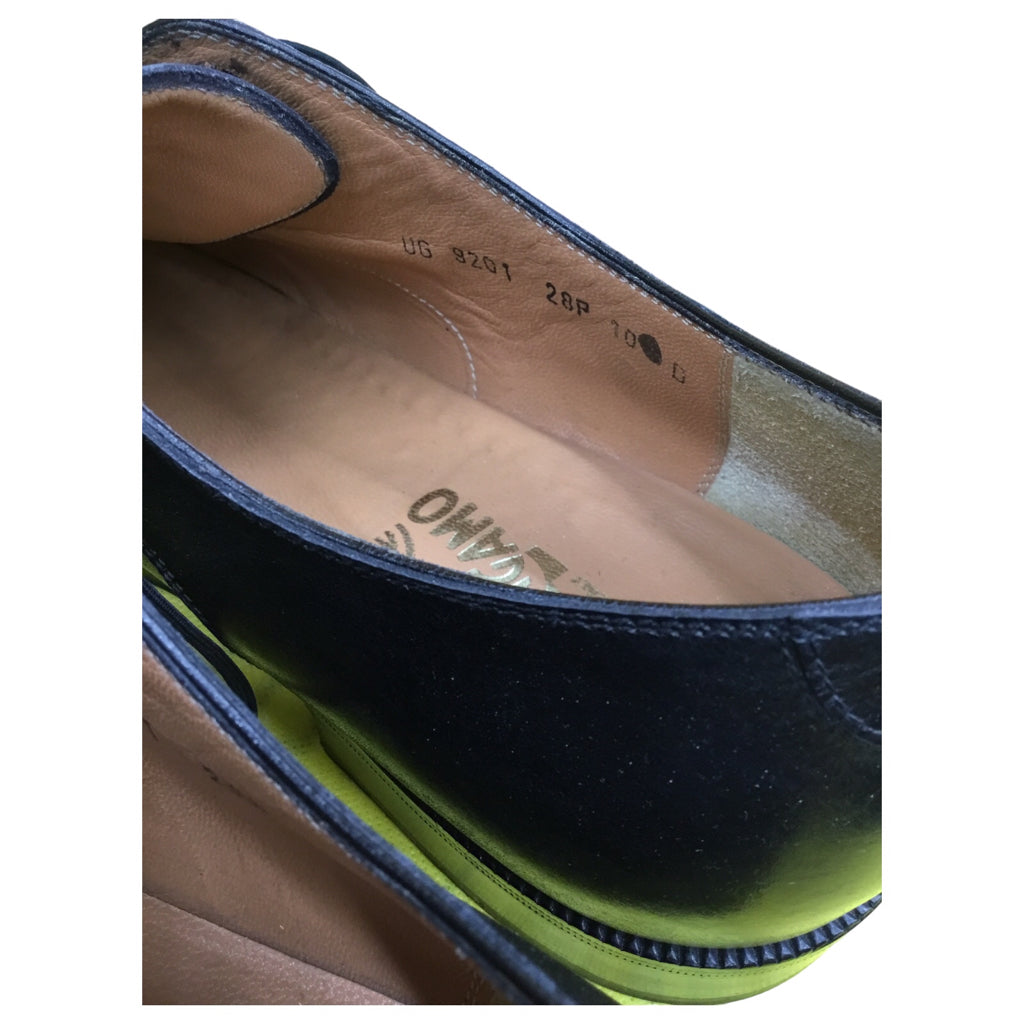 SALVATORE FERRAGAMO Black 10 Dress Shoes