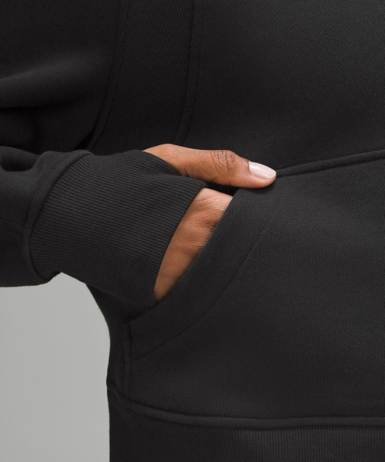 NWT Lululemon Black/Gold Scuba Oversized Half-Zip Hoodie Wmns Sz M/L