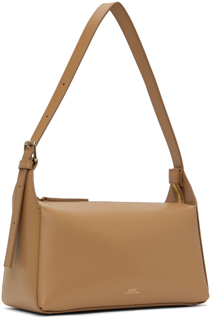A.P.C NWT Beige Virginie Shoulder Strap Baguette Bag