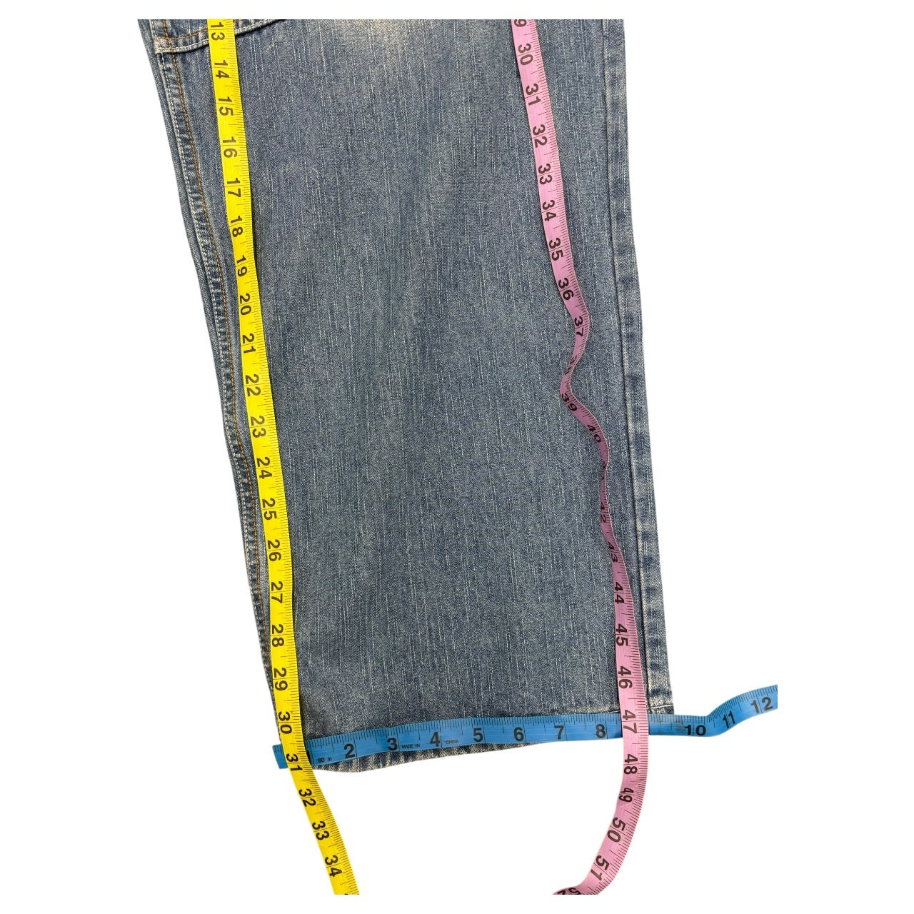 Y2K Rare Makaveli JNCO-Like Tupac Graphic Medium Wash Blue Jeans Sz 42x34
