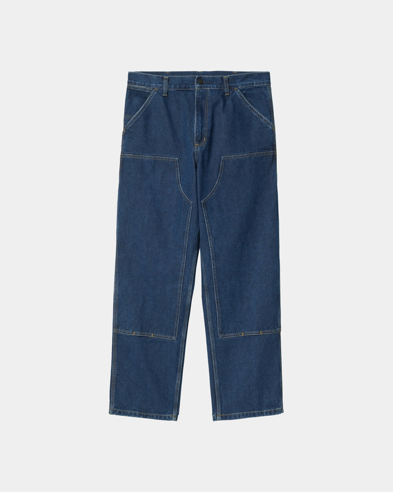 NWT Carhartt WIP Double Knee Pant Smith Denim Stone Washed Mns Sz 30 x 32