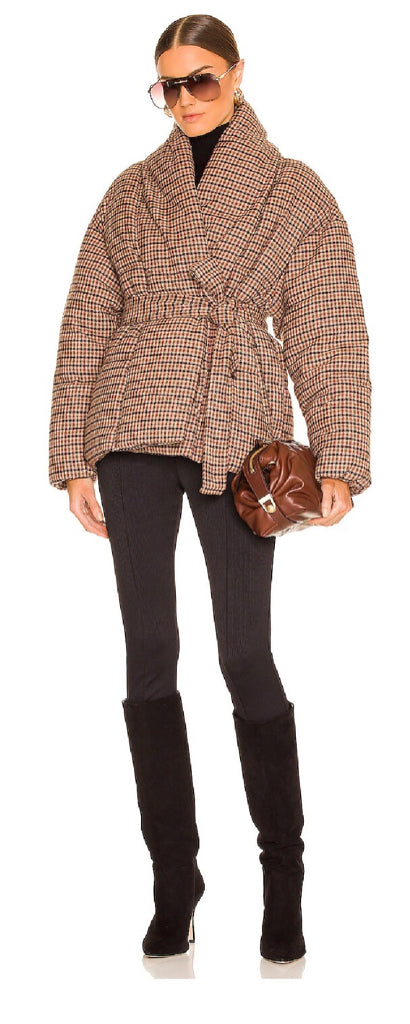 APPARIS Womens Maggie Jacket Singular Front Snap Button Closure Size Small Brown Vegan