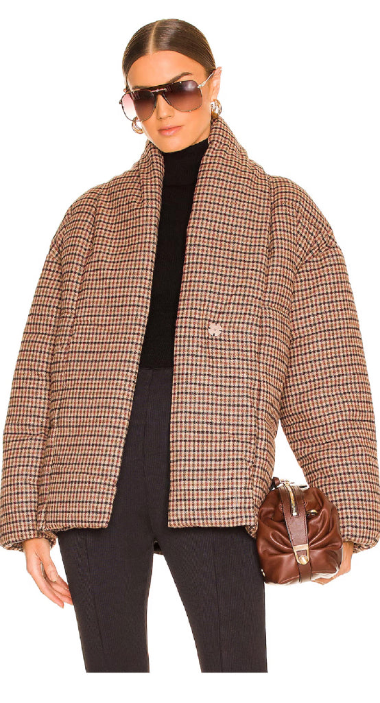 APPARIS Womens Maggie Jacket Singular Front Snap Button Closure Size Small Brown Vegan