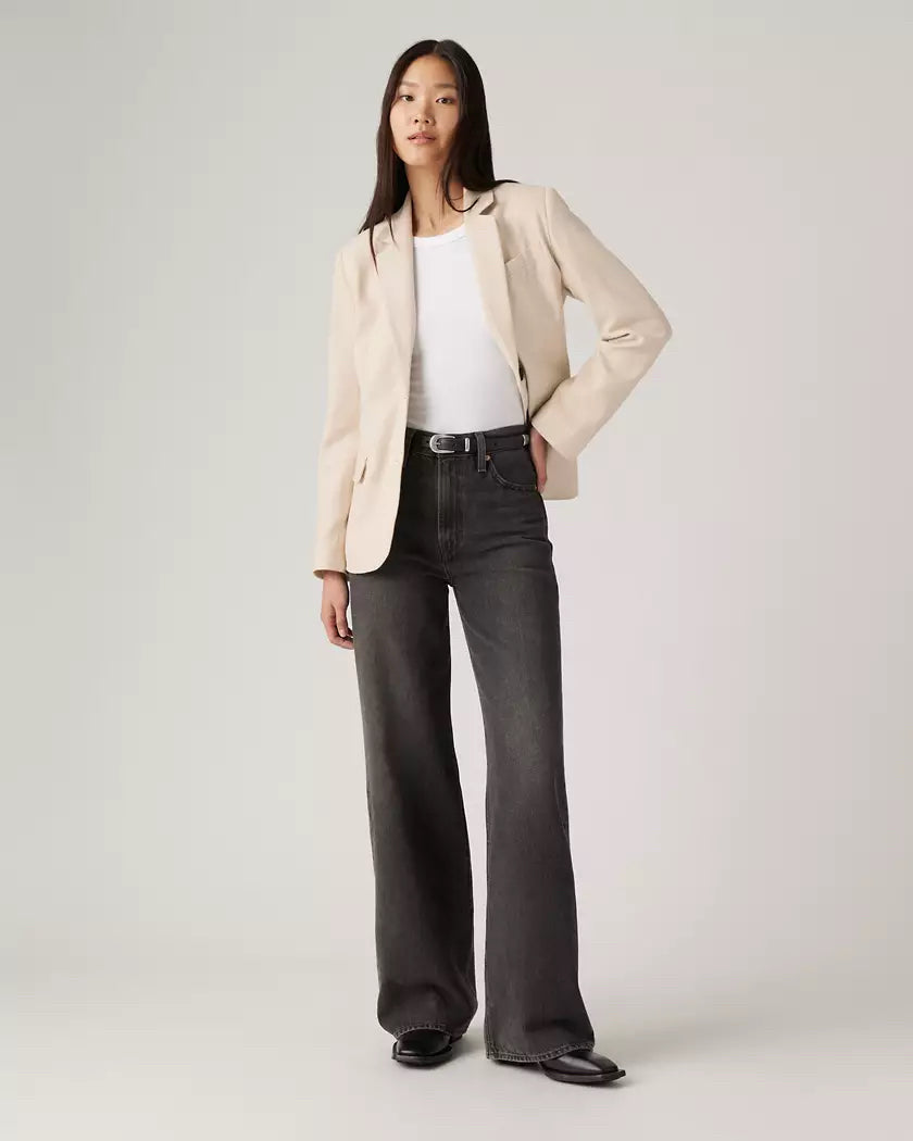 NWT Levi’s Women Ribcage Black Wide Leg Jeans Size 27