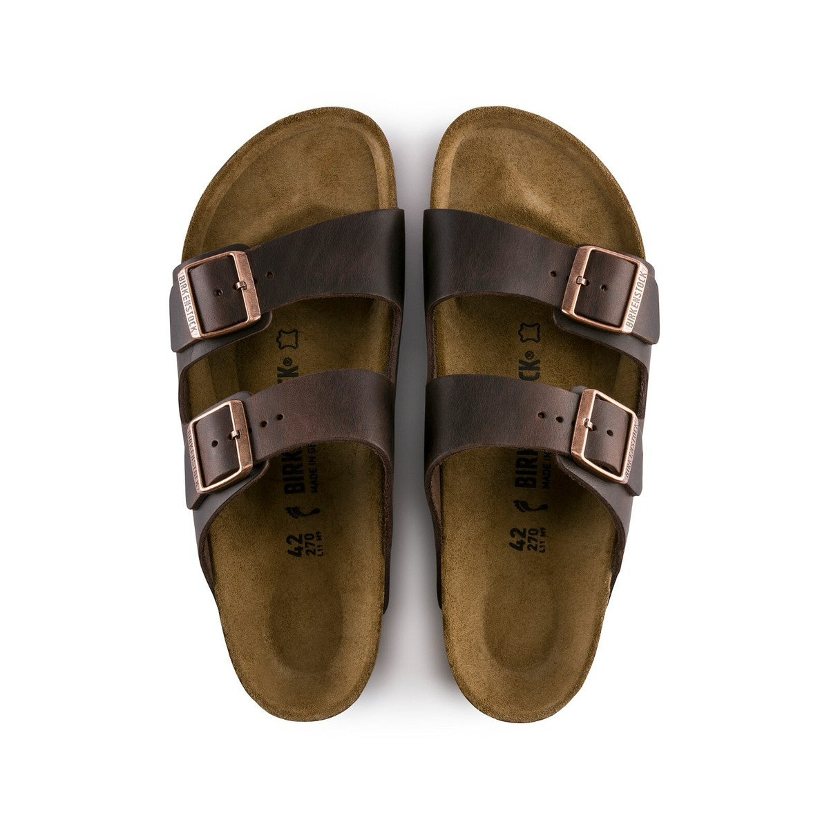 Birkenstock Arizona Habana Oiled Leather 0052531 Men Sandals Sz 47