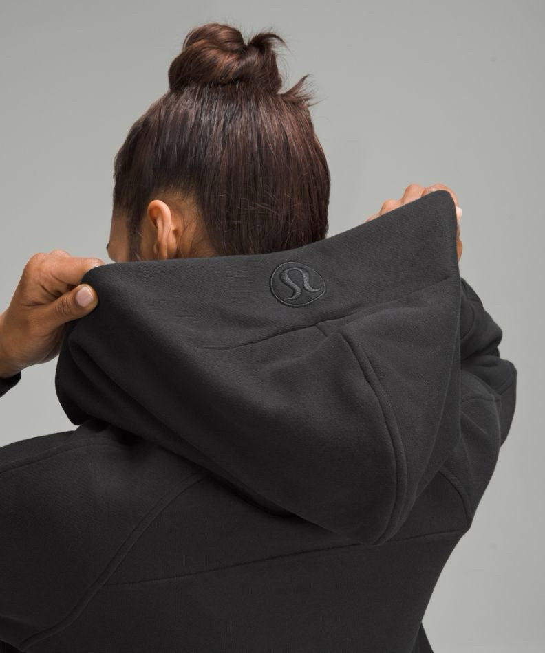 NWT Lululemon Black/Gold Scuba Oversized Half-Zip Hoodie Wmns Sz M/L