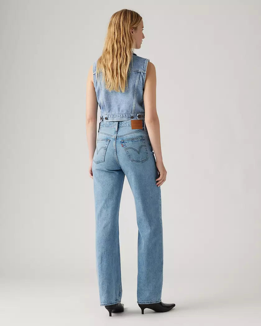 NWT Levi’s Women Ribcage Blue Wide Leg Jeans Size 28