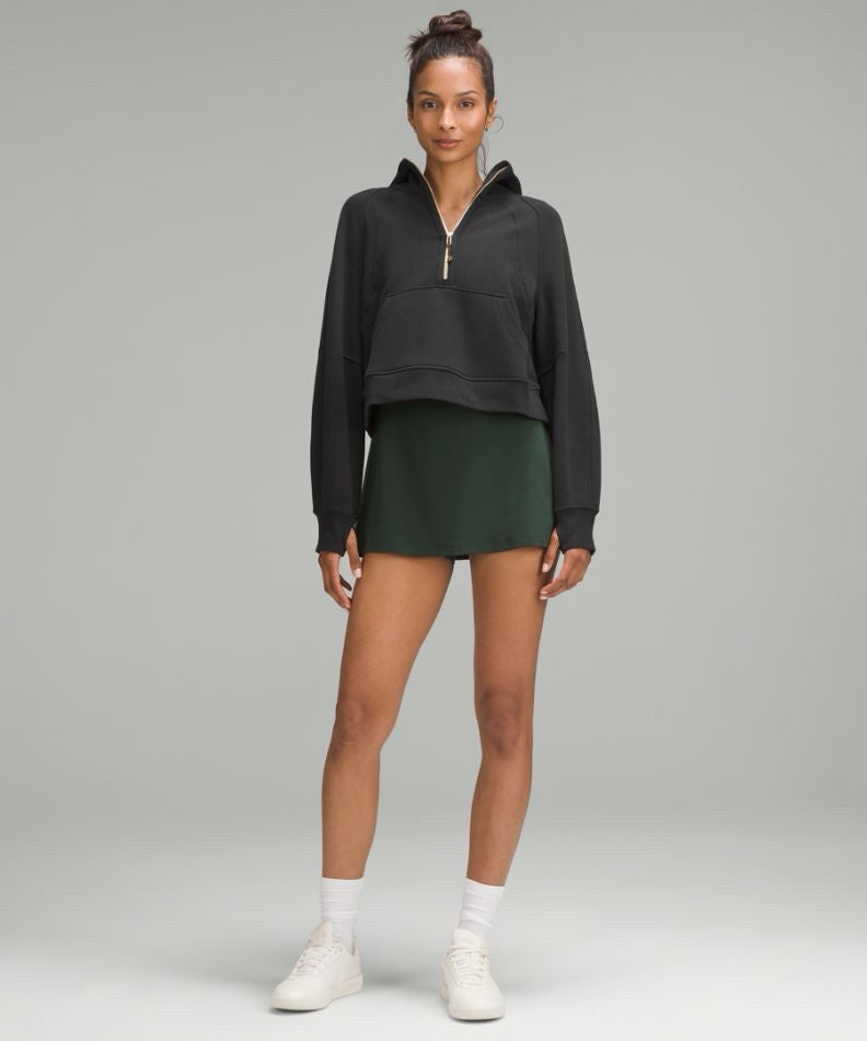 NWT Lululemon Black/Gold Scuba Oversized Half-Zip Hoodie Wmns Sz M/L