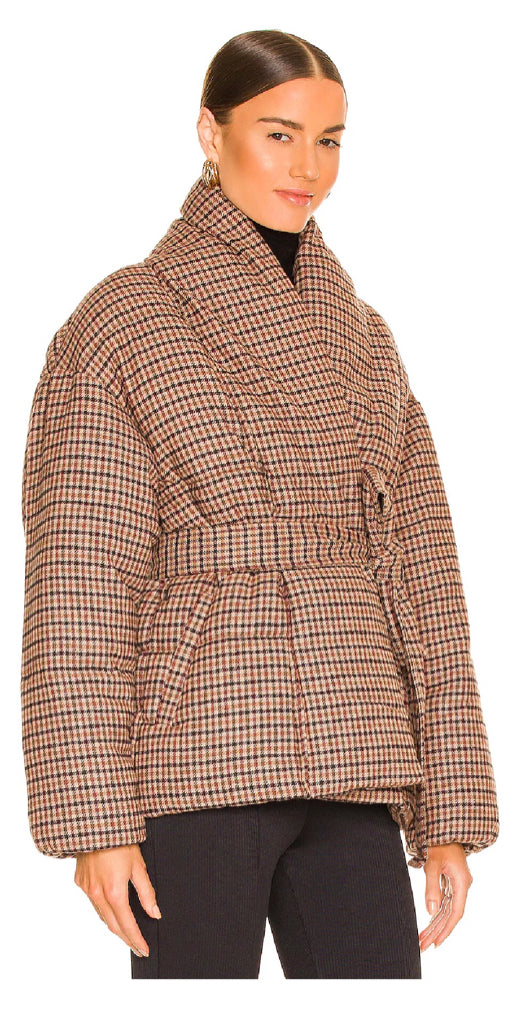APPARIS Womens Maggie Jacket Singular Front Snap Button Closure Size Small Brown Vegan