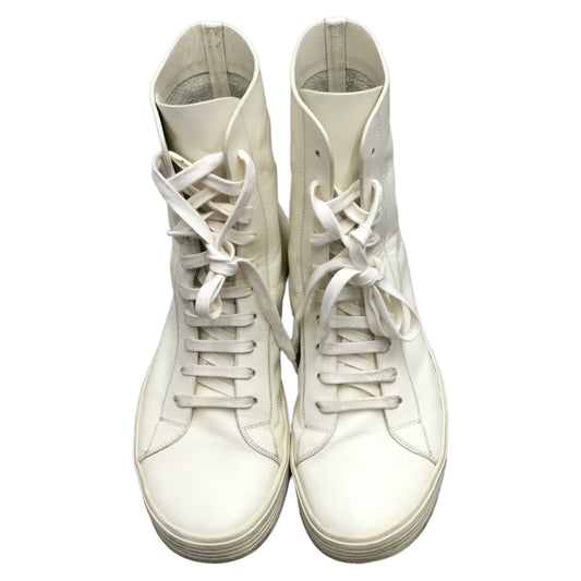RICK OWENS 8 White Boots