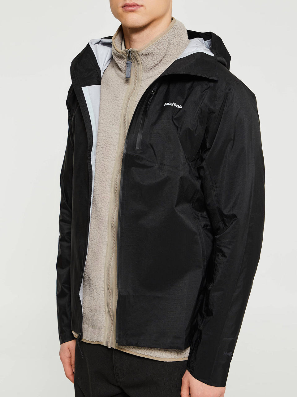 NWT Patagonia Black Men's Storm Racer Slim Fit Ultra Lightweight Jacket Mns Sz L