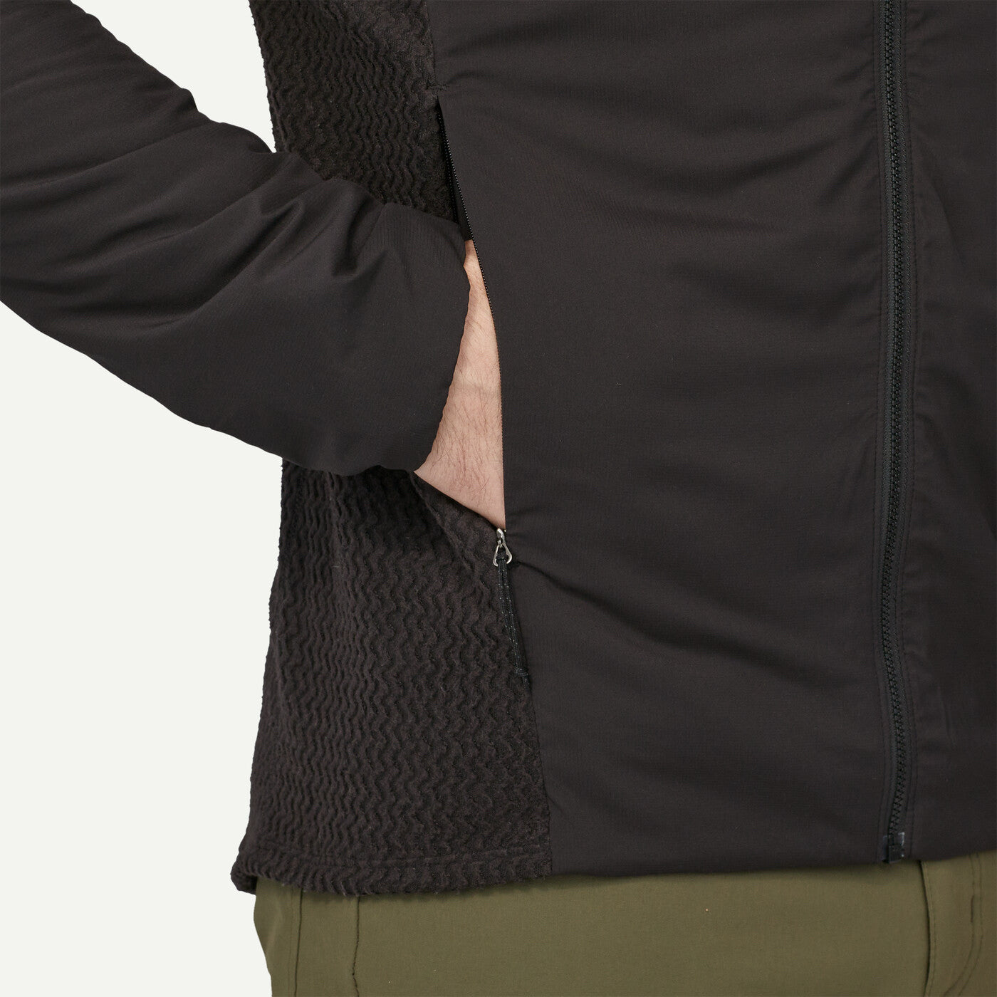 NWT Patagonia Mens Nano Air Light Hybrid Black Insulated Zip up Jacket Sz M