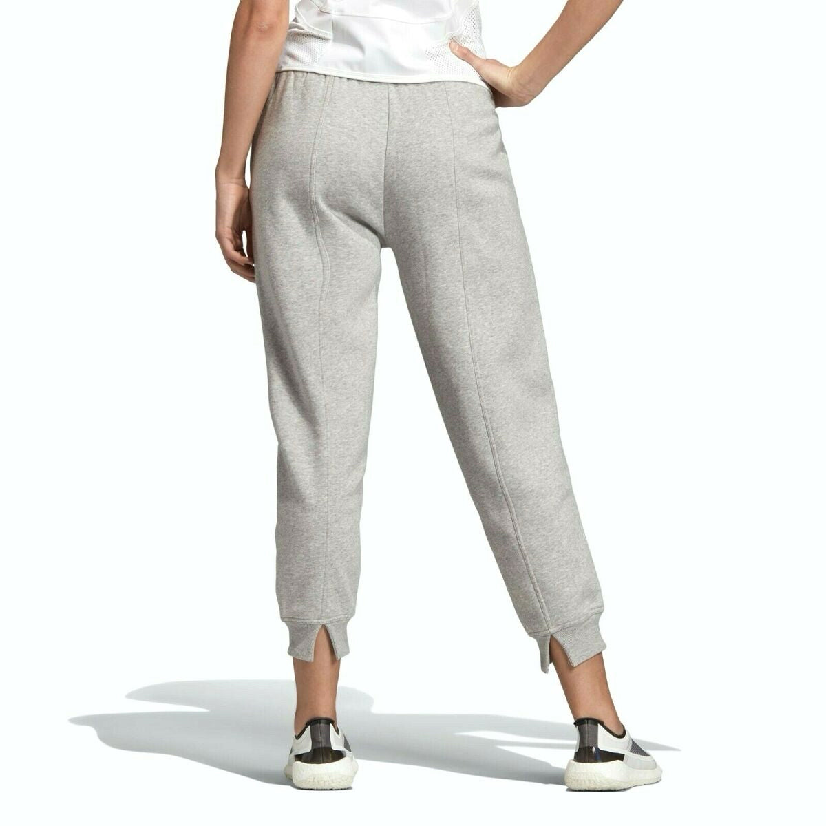 Adidas By Stella McCartney Heather Grey Cropped Spilt Cuff Women Sweatpants Sz S NWT