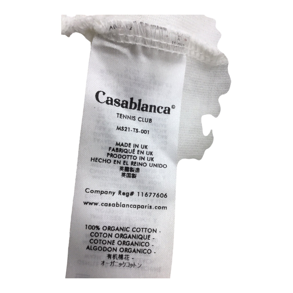 CASABLANCA Size XL White T-shirt