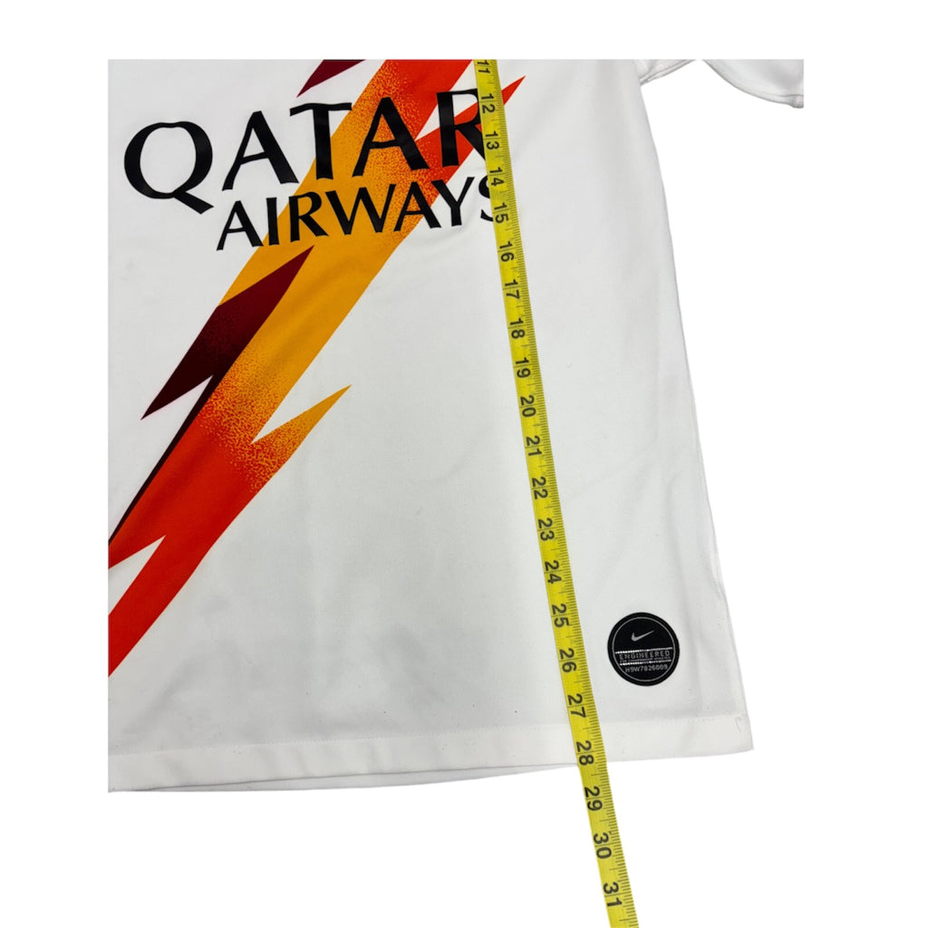 NIKE DRI-FIT A.S ROMA AWAY II 2019/20 FAN PRO WHITE UNISEX SOCCER JERSEY FOOTBALL SZ S