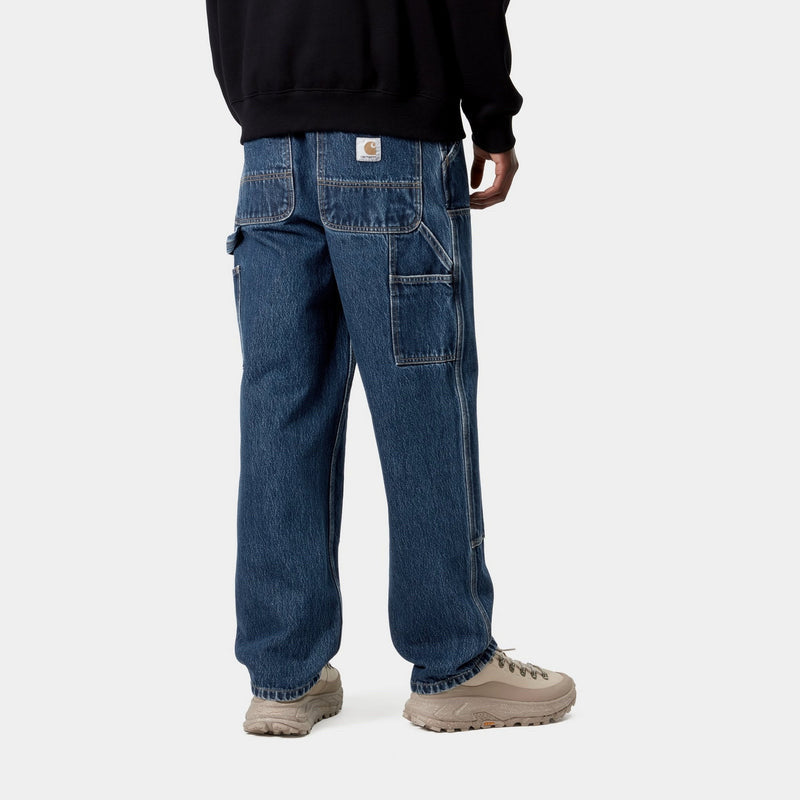 NWT Carhartt WIP Double Knee Pant Smith Denim Stone Washed Mns Sz 30 x 32