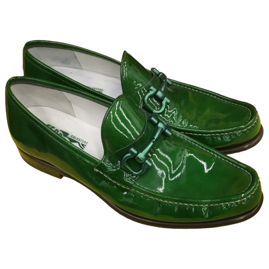 SALVATORE FERRAGAMO 11 Green Dress Shoes