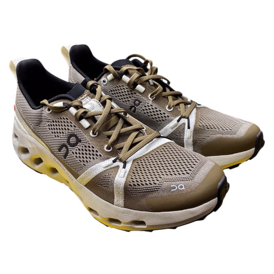 NWOB On Running Cloudsurfer Trail Brown Grey White Running Workout Men Sneakers Sz 8.5