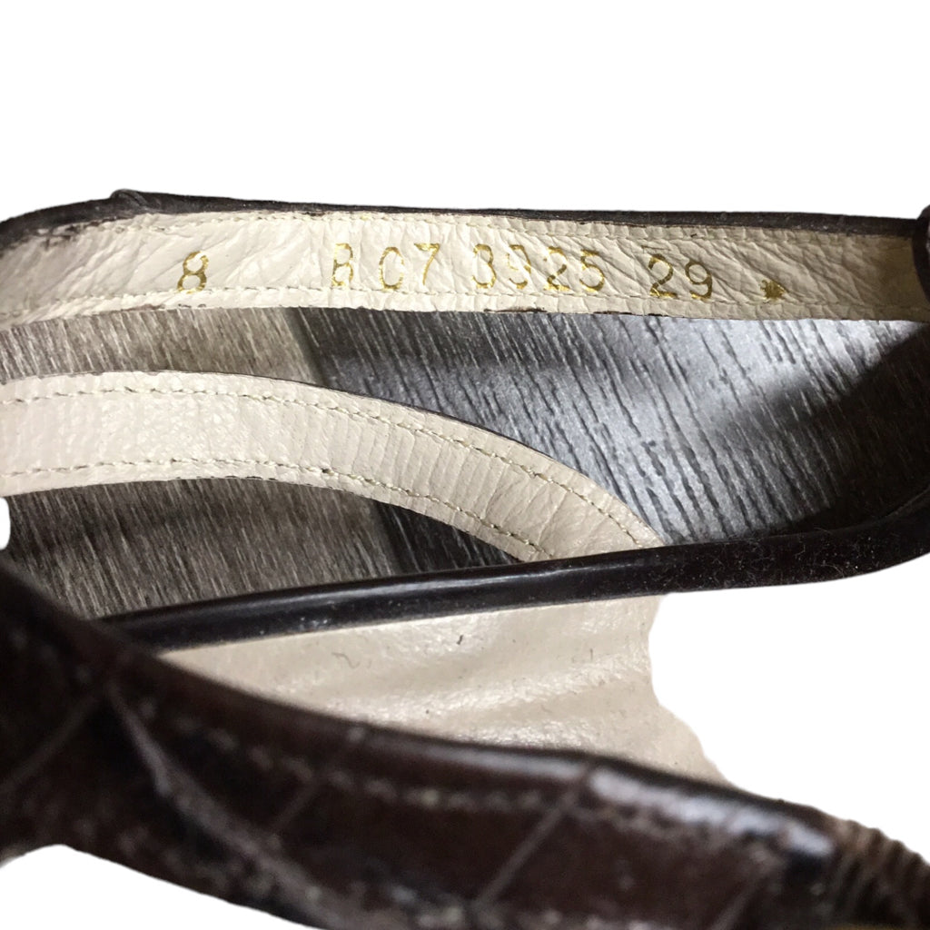 Shoe Size 8 Brown 8926 ROBERT ELRGERIE Heels