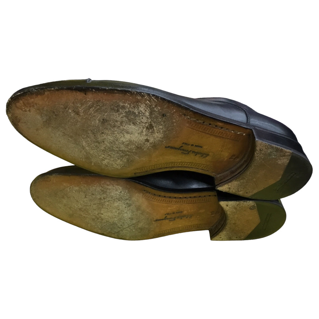 SALVATORE FERRAGAMO Black 10 Dress Shoes