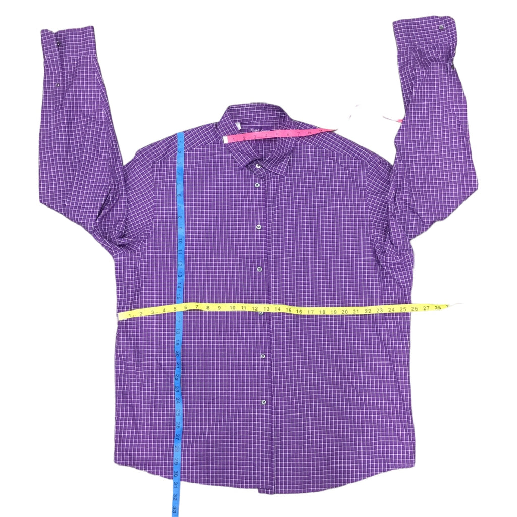 RALPH LAUREN Size XXL Purple Long Sleeve Button