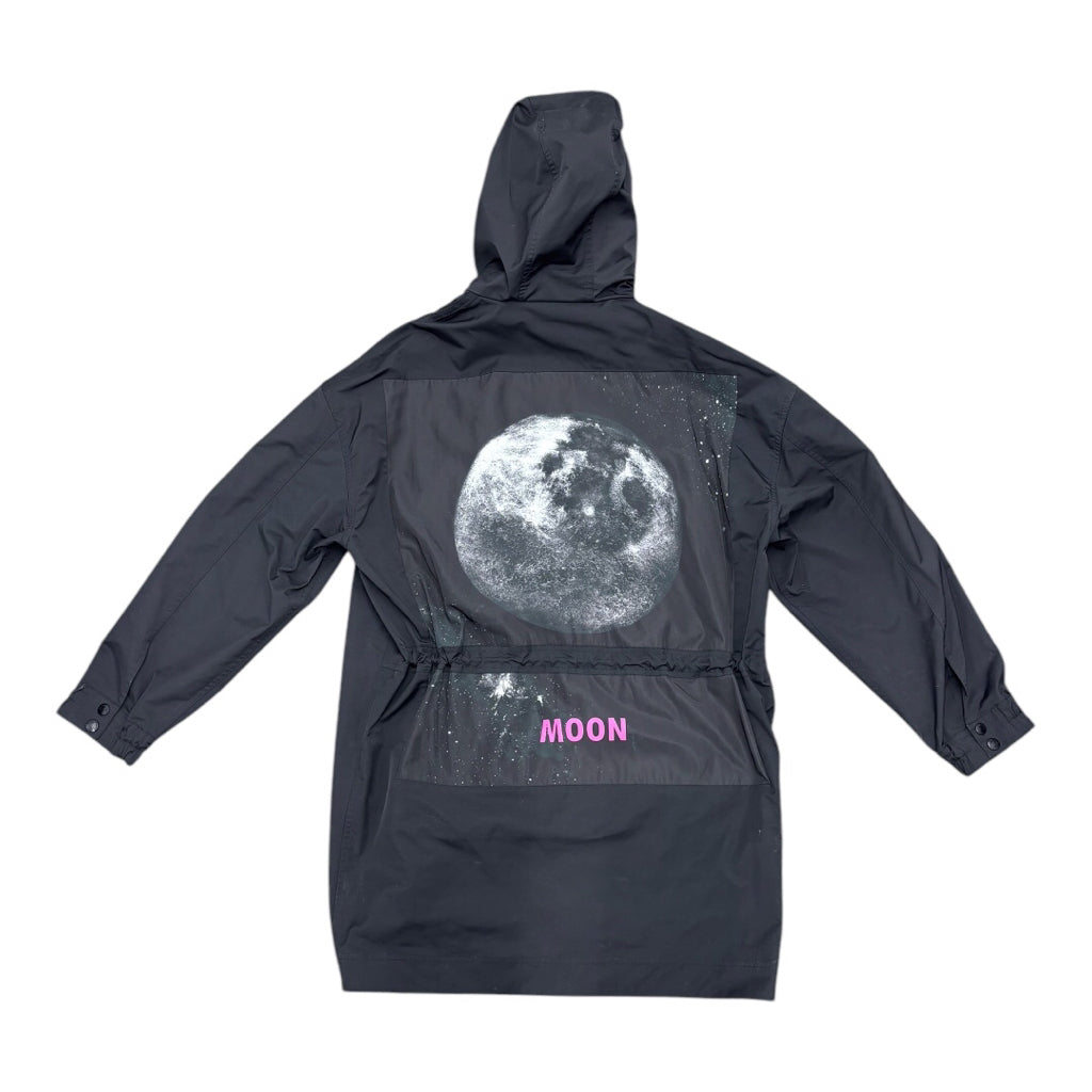 Valentino Garavani Black Logo Moon Print Waterproof WindbreakerJacket Mns Sz 46