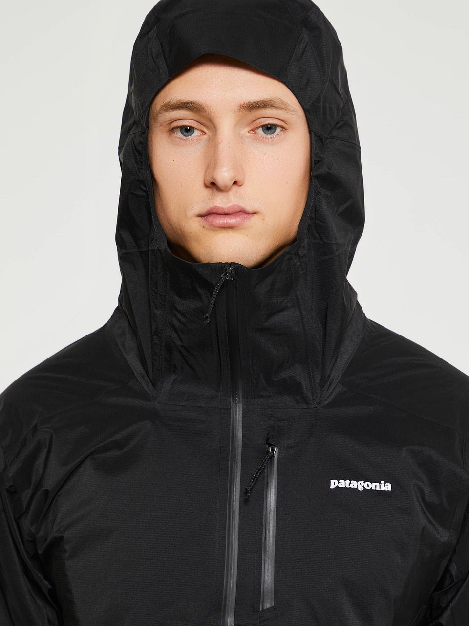 NWT Patagonia Black Men's Storm Racer Slim Fit Ultra Lightweight Jacket Mns Sz L