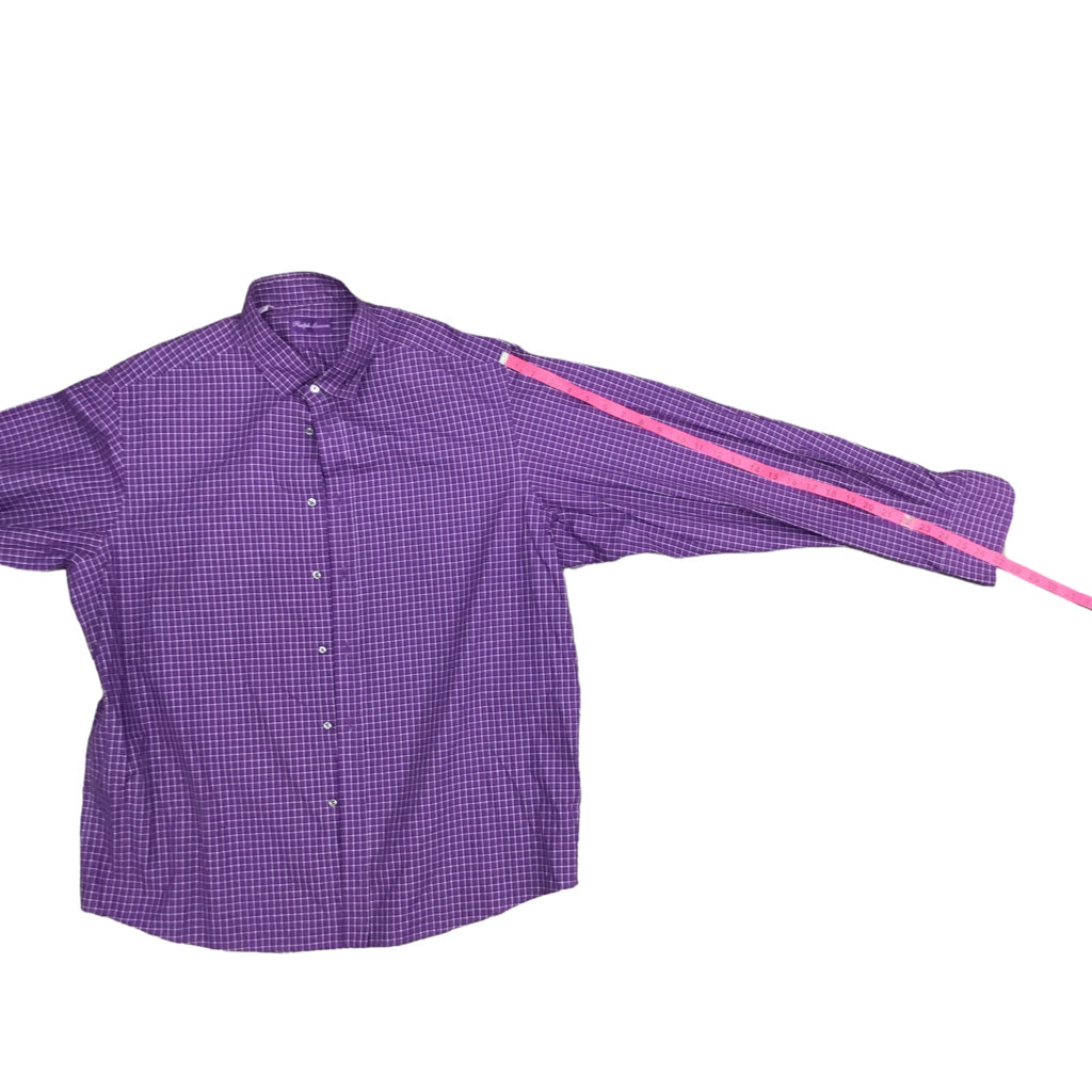 RALPH LAUREN Size XXL Purple Long Sleeve Button