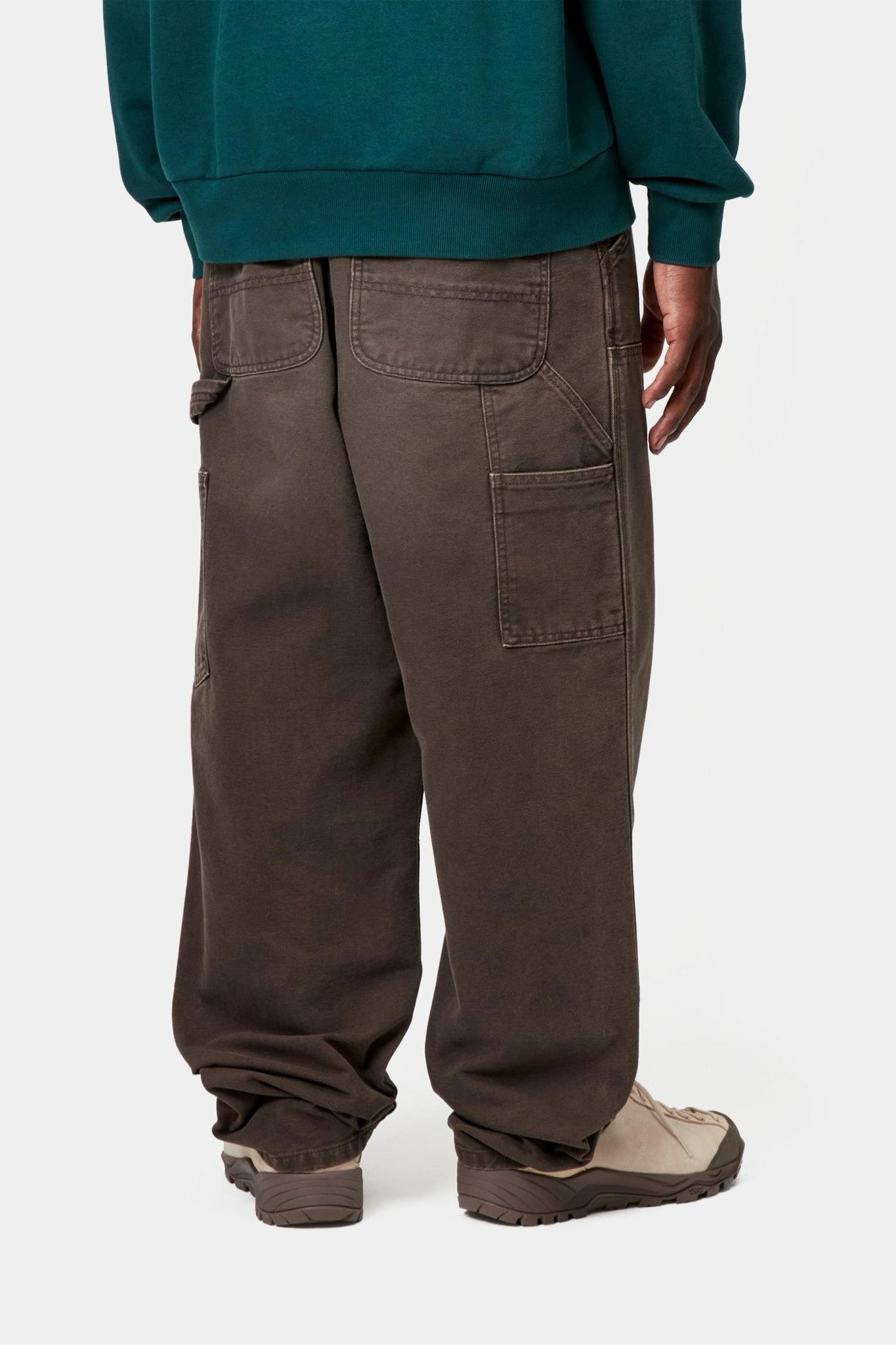 NWT Carhartt WIP Double Knee Pant Brown Tobacco Dearborn Canvas Jeans Mns 32 x 32