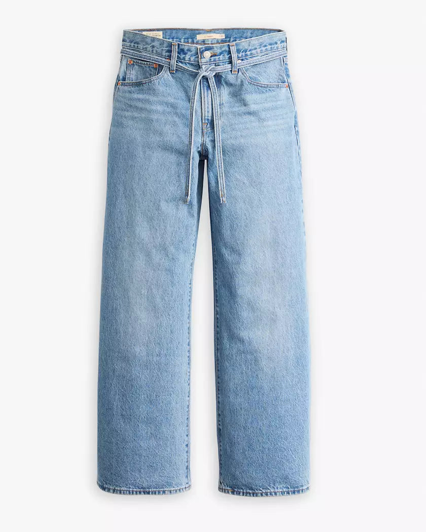 NWT Levi's Premium Xl Baggy Straight Wmns Jean Sz 28 x 31 Thanks Friend Mid Wash