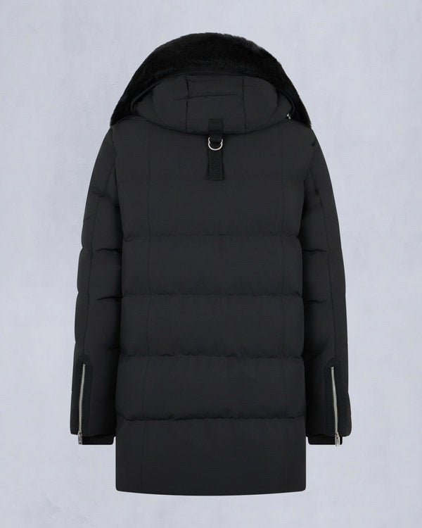 Moose Knuckles Black Cloud Neoshear Parka Men Coat Sz S NWT