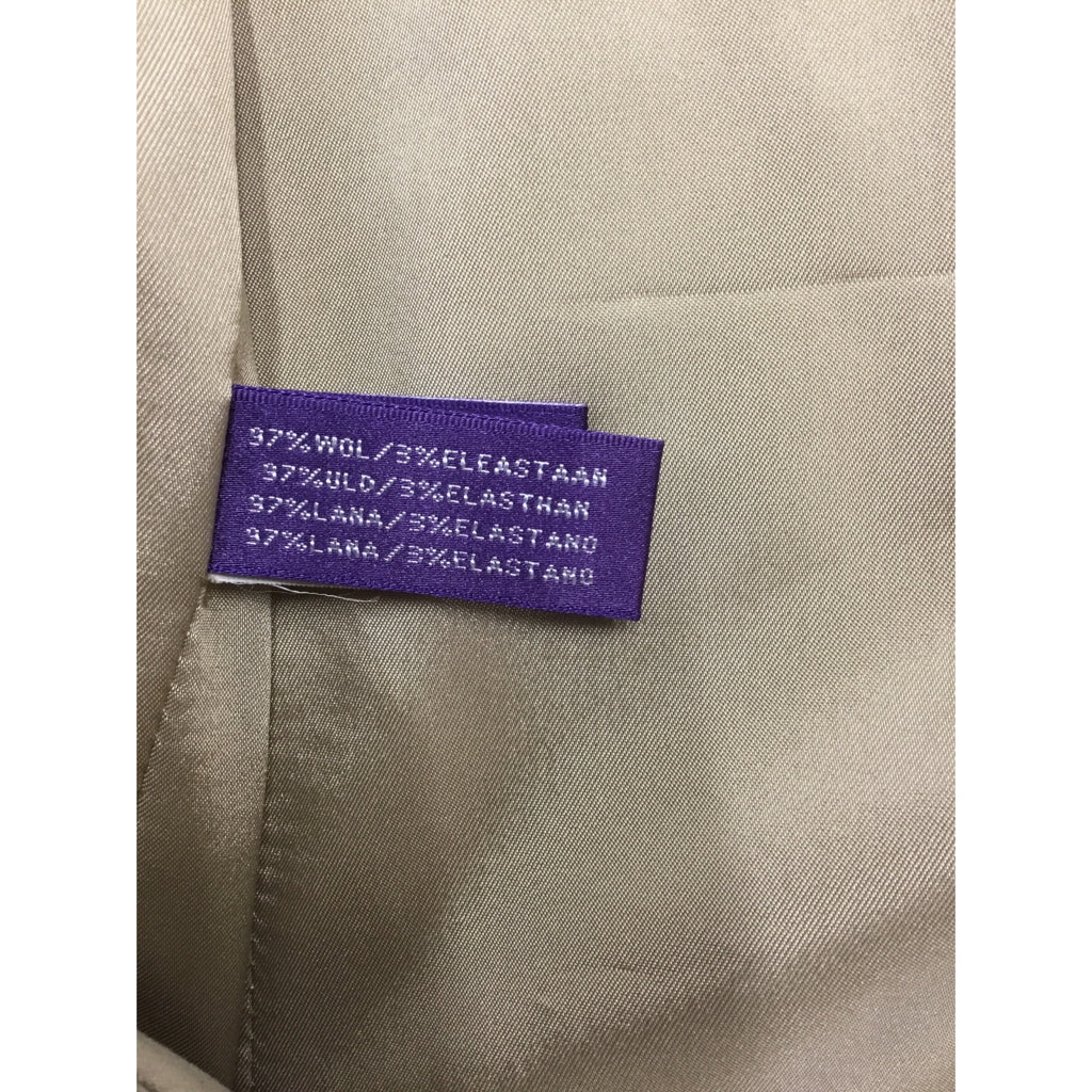 RALPH LAUREN PURPLE LABEL Size 10 = MED Beige Blazer