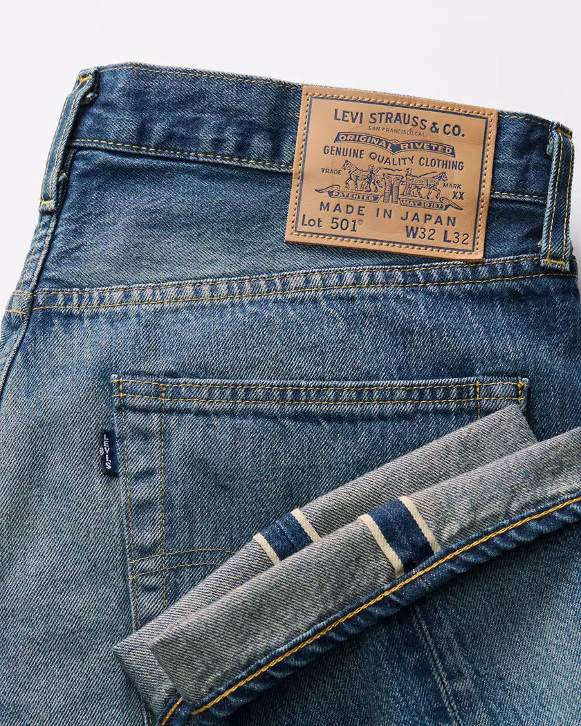NWT Levi’s Mns 30 x 32 1980s 501 Japanese Selvedge Med Wash Blue Jeans Made In Japan