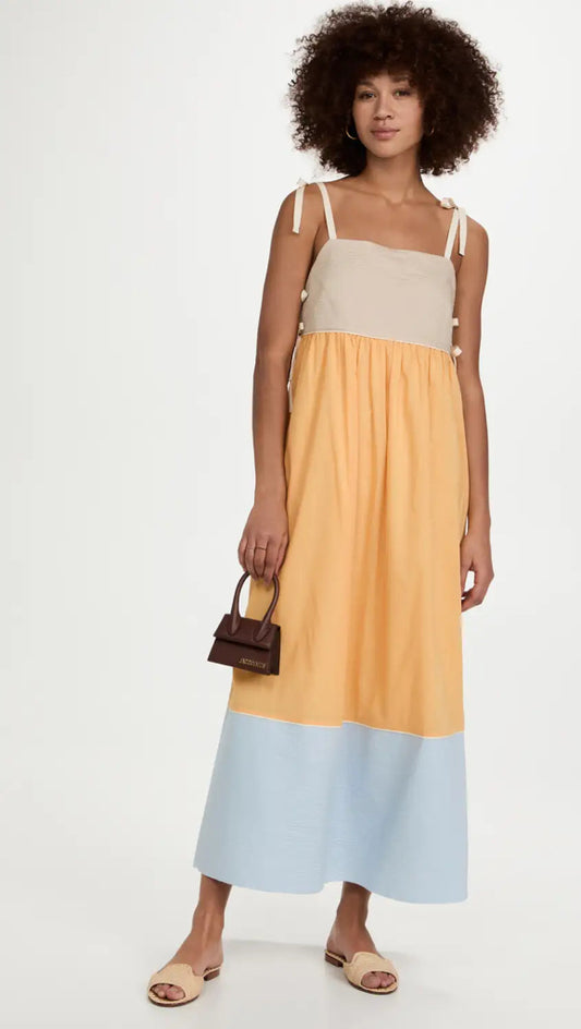 TORY BURCH Size L Yellow 8926 Dress