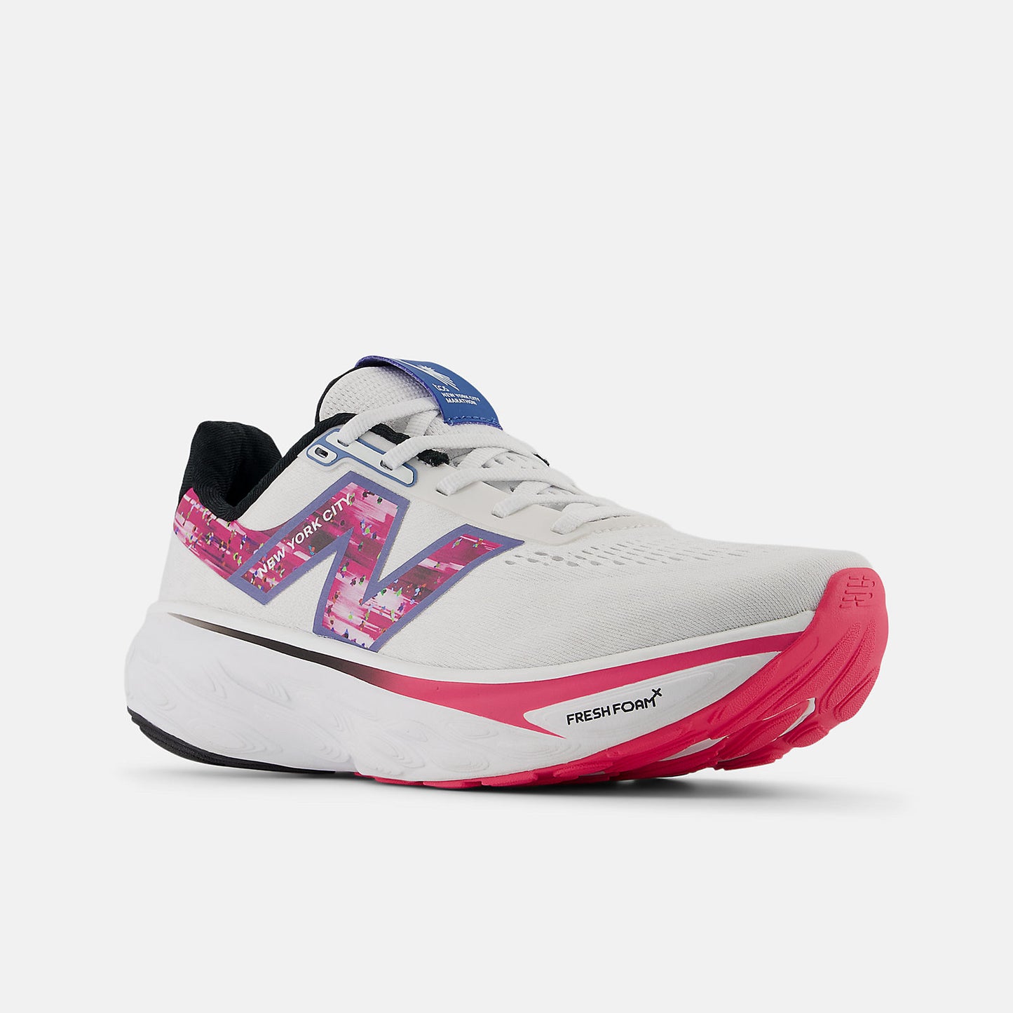 New Balance TCS NYC Marathon® Fresh Foam X 1080v14 Wms Sz 15 White with Hi-pink