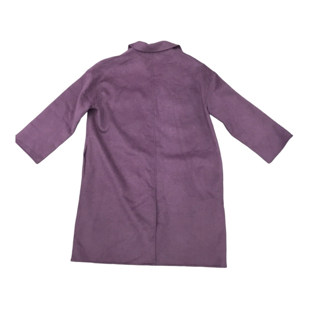 Zara Women Wool Blend Purple Overcoat Sz S NWT