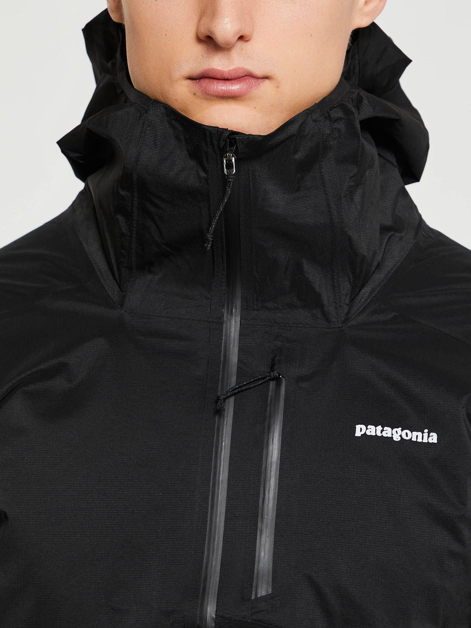 NWT Patagonia Black Men's Storm Racer Slim Fit Ultra Lightweight Jacket Mns Sz L