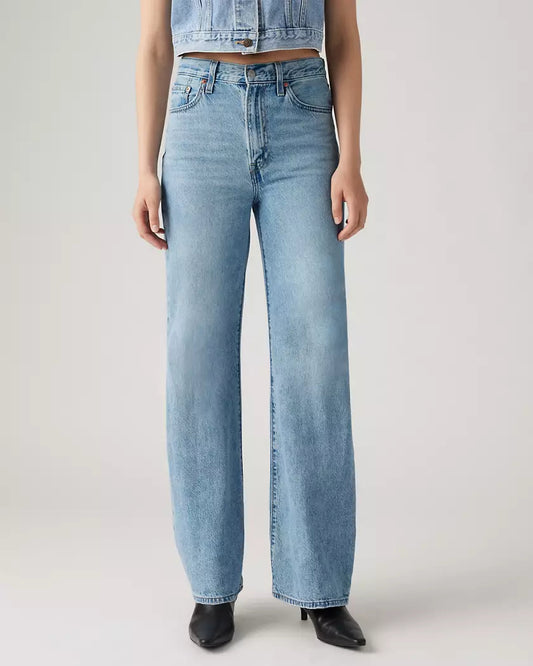NWT Levi’s Women Ribcage Blue Wide Leg Jeans Size 28