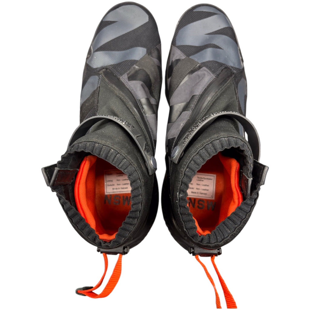 NSW Gaiter Boot Gyakusou NikeLab Anthracite Black Orange AA0530 001 Size 12 US